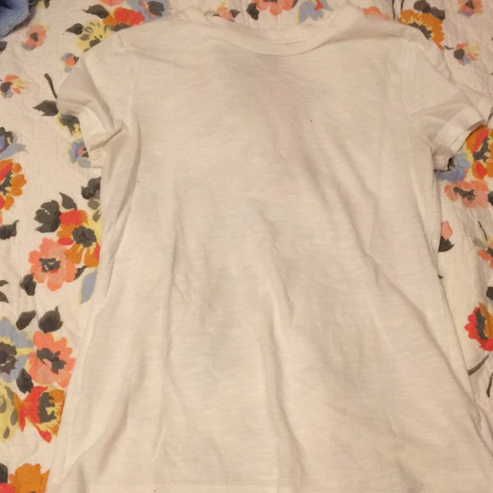 Plain white t-shirt